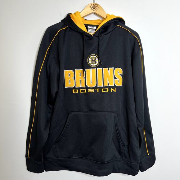 NHL Boston Bruins Black Pullover Hoodie Sweatshirt - Picture 1 of 6